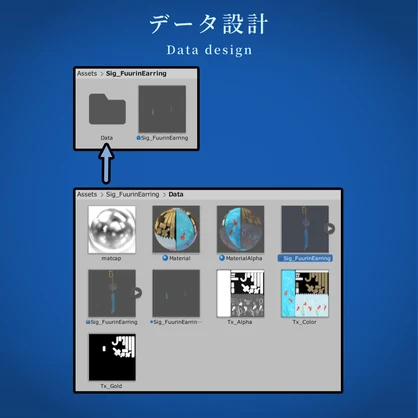 【VRChat想定】風鈴のイヤリングモデル【MA使用】