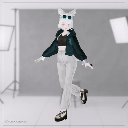 【MA対応】Mono Street Setup | モノクロストリートセットアップ｜Lapwing / マリシア(Marycia)対応 VRC衣装