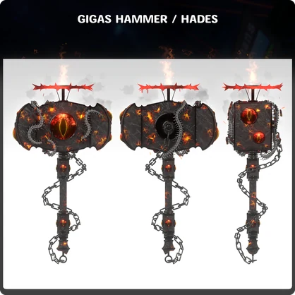 【GIGASコラボレーションアイテム】HADES&EDEN HAMMER / VRChat向け3Dモデル