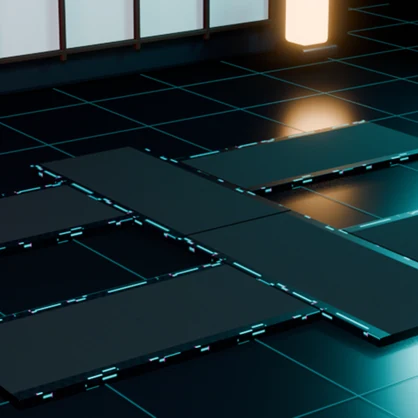 【無料／PC・Quest】サイバーパンク畳｜VRChatワールド向け3Dアセット / Cyberpunk Tatami