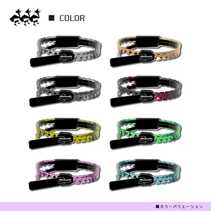 Fastener-Bracelet／8カラーアクセサリー - ファスナーブレスレットv2