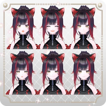 【vroidVRMキャラモデル】アイビィ(6色)Ivy (6 colors)