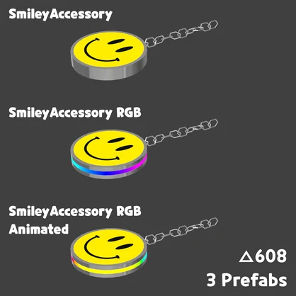 [無料/FREE][VRChat用/For VRChat] Smiley Accessory