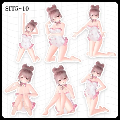 ☕【FREE】撮影向けPOSE Set 50種〘 ♡Rinascita♡ 〙