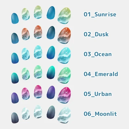 【Bodyset2対応】Ocean Breeze Nails【フットネイル付き】
