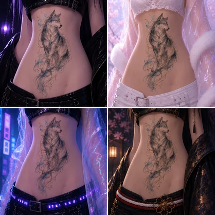狼と鎖のタトゥー[VRC想定]