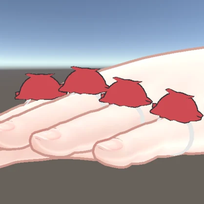 【VRChat想定】メンダコリング　指輪