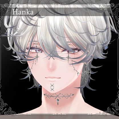【複数アバター対応】Crux Face Chain Set【VRChat想定】