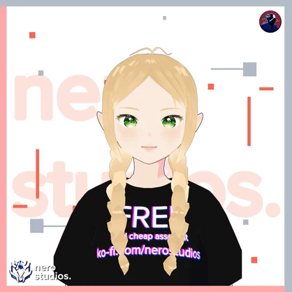 【VRoid 髪型】 5 VROID HAIRSTYLES SET #3 (5 VROID FILES) / Vtuber hairstyles set / Vroid hair assets / Vtuberの髪型 VRoidのヘアプリセット ヘア ポニーテール