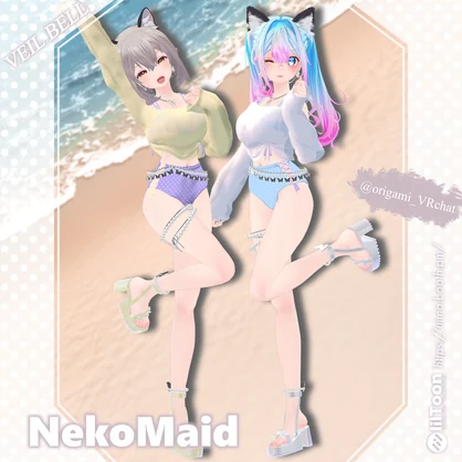 【8アバター対応】◇VEIL BELL◇Polka Summer