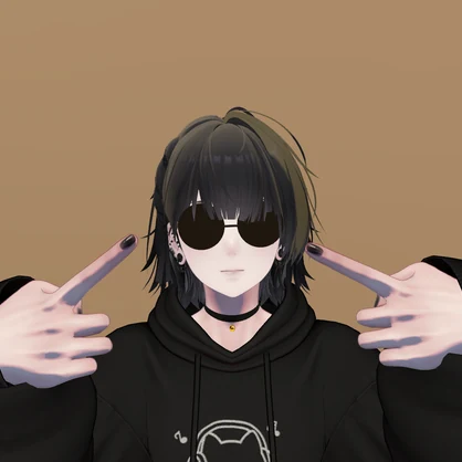 黒いシンプルグラサン