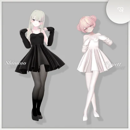 【🎀5アバター対応】Corset dress【VRChat】