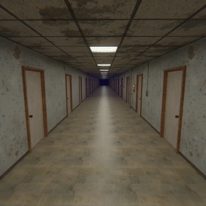 【Blender】 Liminal Corridor - 終わらない廊下