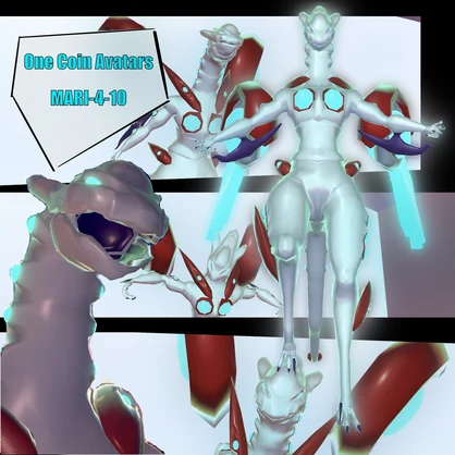 【One Coin Avatars】VRChat向けオリジナル3Dモデル「MARI-4-10」ver1.00