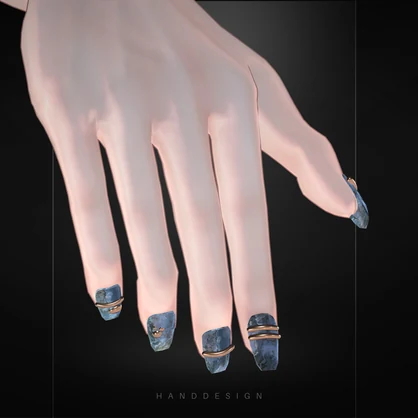 Obsidian Nail【VRC想定/１４アバター対応】
