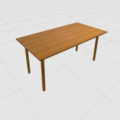 ダイニングセット 3Dモデル【VRChat 対応】