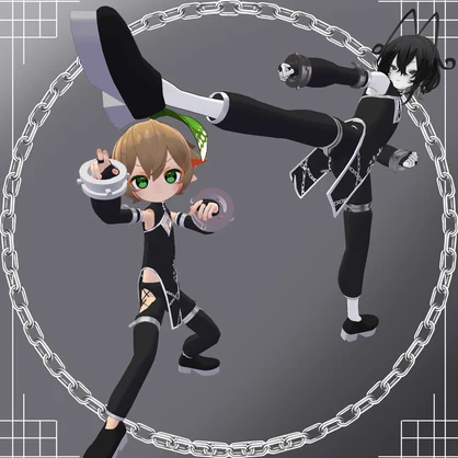【4アバター対応】錠前チャイナ