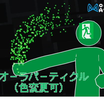 【VRChat】腕動かすとパーティクル出るやつ
