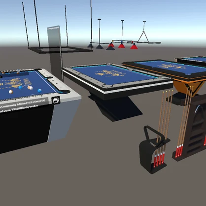 VRCBilliards Customized Pool Table Pack For Vrchat