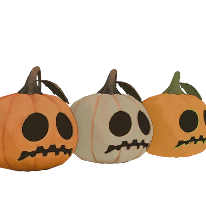 Halloween Pumpkin VRC Asset (3 variations!)