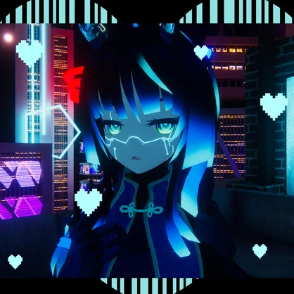 「9対応」セレスティア/ソフィナ/龍のヨル/红尘/舞夜/チセ/ 御咲/ 桔梗/竜胆 Cyber punk Face tattoosリボンタトゥー - Bulin