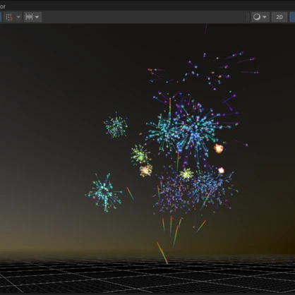 アバター周囲から出せる打ち上げはなび -Fireworks-