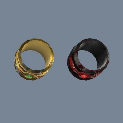 【無料】VRCアバター向けファンタジー風バングル【VRChat想定3Dモデル】