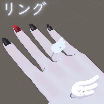 天使の羽セット（羽、ヘアピン、ピアス、リング）