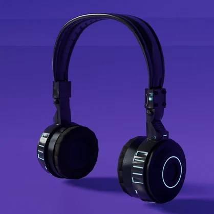 Cyber Headphones Black