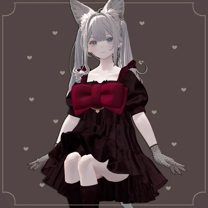 【ｽｷﾆﾝｸﾞ済衣装】リボンワンピース