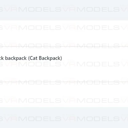 Cat Bagpack backpack (Cat Backpack)