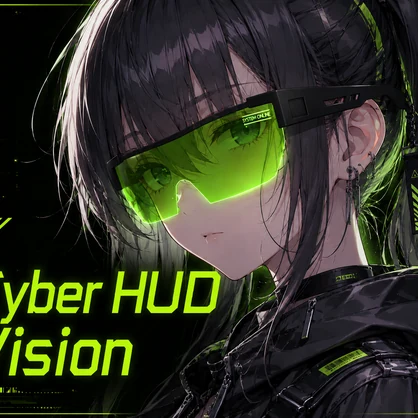 Cyber HUD Vision【VRChat対応/初回10点半額！】