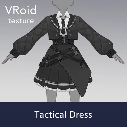 【VRoid texture 82】タクティカルドレス