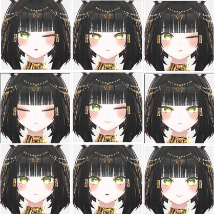 Kisha 基本表情アニメーション