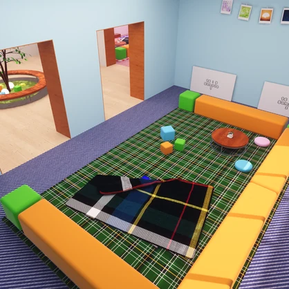 【VRChat想定】ボクタチノアソビバ (KidsRoom3) 【ワールドアセット】