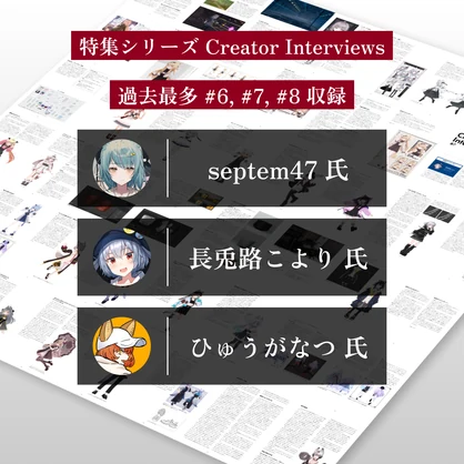 【VRChatアバターコレクション雑誌】1Dozen Collection col.6 （特集 semtem47氏, 長兎路こより氏, ひゅうがなつ氏）