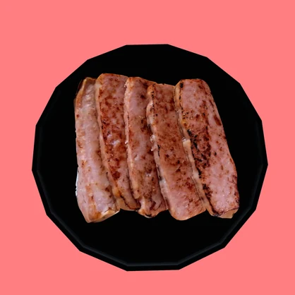 햄구이 / ハム焼き / Grilled Ham 3d model