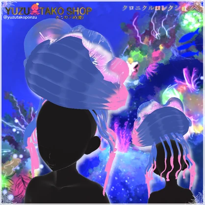 ワンポイントアクセ (つけ毛用)　海で見かけたあいつ カツオノエボシ【vroid正式版】