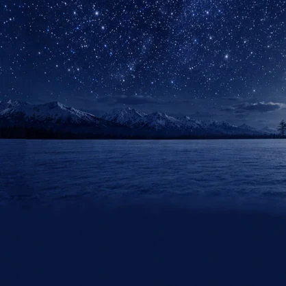 【ワールド・環境】雪原と満天の星空　深夜3時 SKYBOXテクスチャ