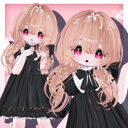 🌸フローラル·ヘア / floral hair ㅡ 【 VRChat Hair 】