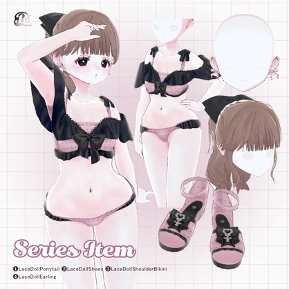 LaceDollPonytail𝜗𝜚 ドールなポニーテール