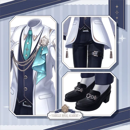 [Supports 5 Avatars] Viabelle Royal Academy Men's Uniform - VRChat Men's Clothing / AC11