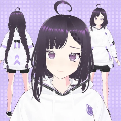 【オリジナル3Dモデル】「れる」VRChat用3Dモデル【Vroid】