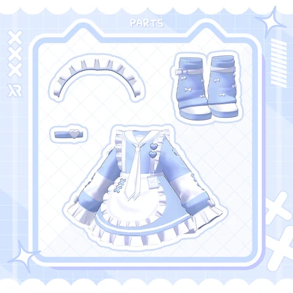 【3Dモデル】Sailor Maid & DecoPop Twin / キプフェル