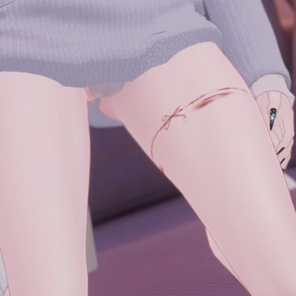 ［しなの&マヌカ］cut line texture ♡ 傷ライン テクスチャ ボディテクスチャ shinano manuka
