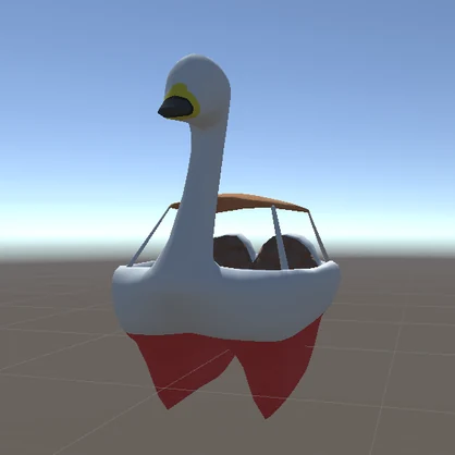 ラブラブ・スワンボート【3Dモデル】