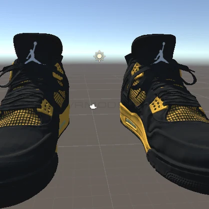 Air Jordan 4 black and yellow