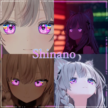 【17+アバター対応】Cyberpunk Game Start Iris Texture【16Color】【VRoid/VRChat/VTuber対応】