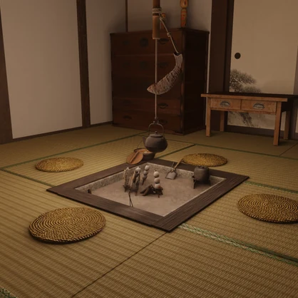古民家　和室　3Dモデル
