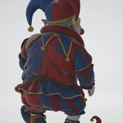 魔界道化師の3Dモデル
